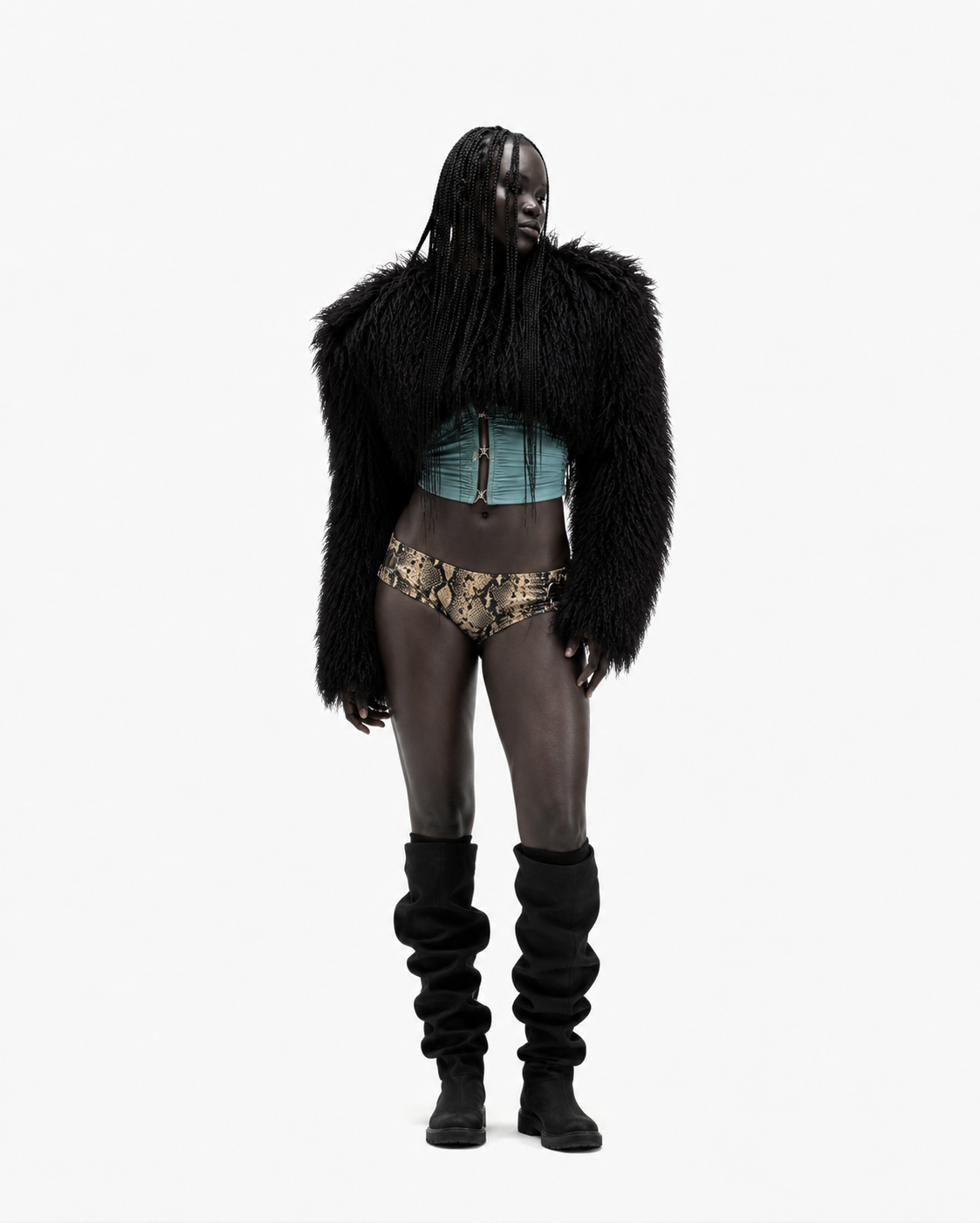MOGGED FUR JACKET