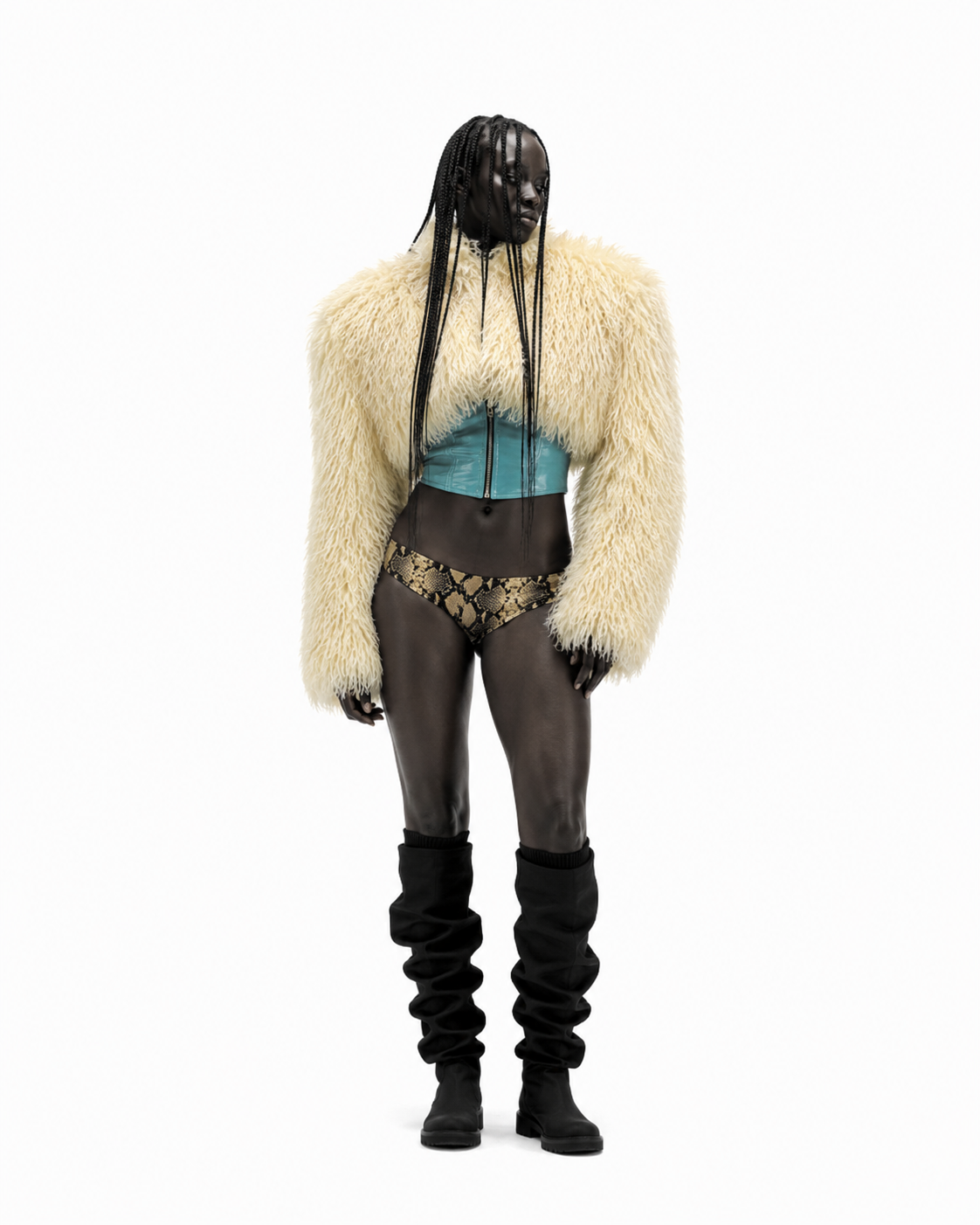 MOGGED FUR JACKET